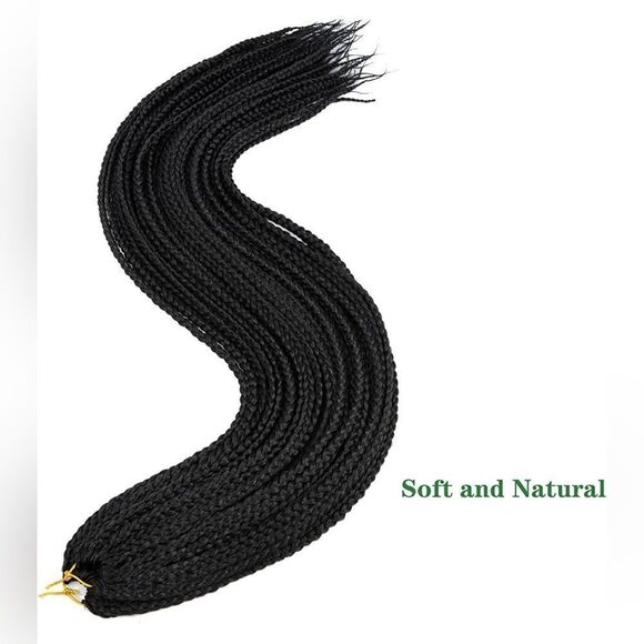 Pack of 6x Micro Box Braids Crochet Hair, 30 inch, Extra Long Pre-looped Crochet - Picture 6 of 6